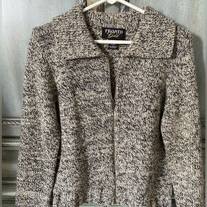 Women's Knit Zip-Up Sweater